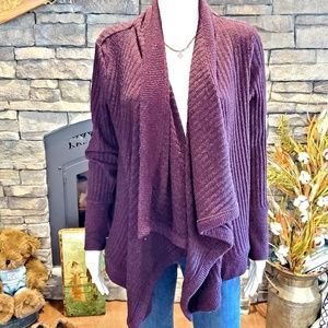 Athleta super soft draped knit open front cardigan